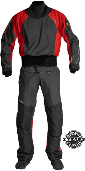 2026 Nookie Fusion Latex Drysuit DR51 - Black / Red